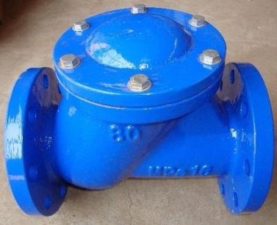 China Ggg40 Ductile Iron Swing Check Valve DN400 PN16 Double Way Metal Check Valves for sale