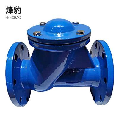 China Válvula de verificação dútile do ferro de DIN3202 F6 para a linha de esgoto filtro de 300mm PN10 Y à venda