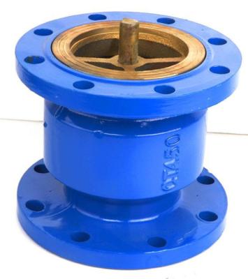 China HC41X Double Flanged Silent Check Valve Muffler Vertical PN10 PN16 Ductile Iron for sale