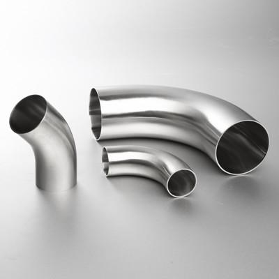China Fittings de tubos de aço inoxidável 304 de qualidade alimentar Cotovelo 25 mm Higiênico 90 graus à venda