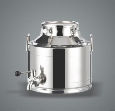 China SUS304 Stainless Steel Milking Machine Bucket Transport With Lid for sale