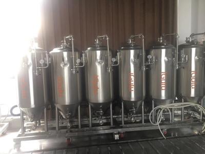 China 316L Stainless Steel Beer Fermenter , Ss Brewing Conical Fermenter With Jacket for sale