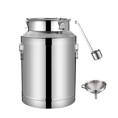 China Storage 25 Litre Milk Can , Stainless Steel Milk Can For Transport for sale