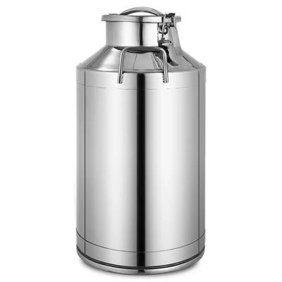China lid type Stainless Steel Milk Container , OEM  Ss Milk Can 50L for sale