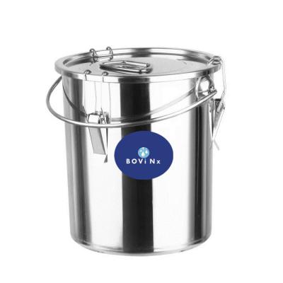 China Sealed Stainless Steel Soup Pot Milk Container Large Capacity With Clamps for sale