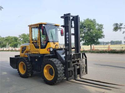 China Fast Delivery ET40 4ton Rough Terrain Forklift Diesel 4x4 4 Wheel Drive Off Road Lifter Forklift for sale
