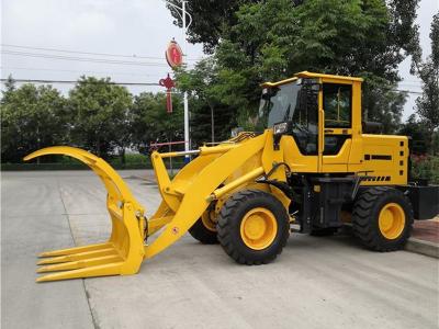 China China Famous Brand ET920 Front Wheel Loader With Hay Fork Grass Loader With Grapple for sale