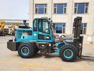 China Durable off-road forklift truck 4.5ton 4x4 rough terrain forklift truck price for sale