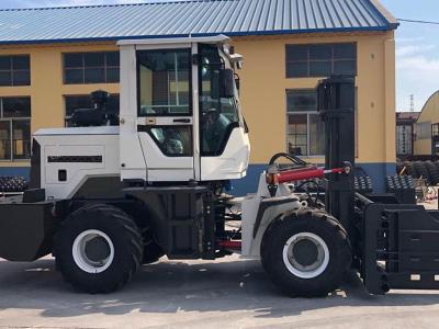 China 3.5ton 3m height rough terrain forklift with clamp barrel drum clamp forklift for sale