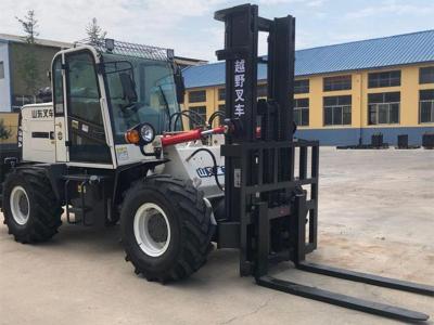 China 3.5ton rough terrain forklift for construction 4x4 muddy ground forklift for sale