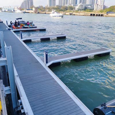 China Customized Aluminum Alloy Floating Dock Marine Parts Lake Boat Pontoon for sale