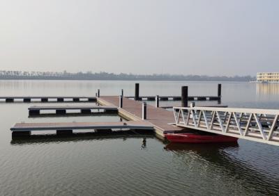 China Marine Gangway Dock Aluminum Alloy Floating Finger With Qualified Aluminum Alloy Frame HDPE Pontoon Float Dock Aluminum for sale