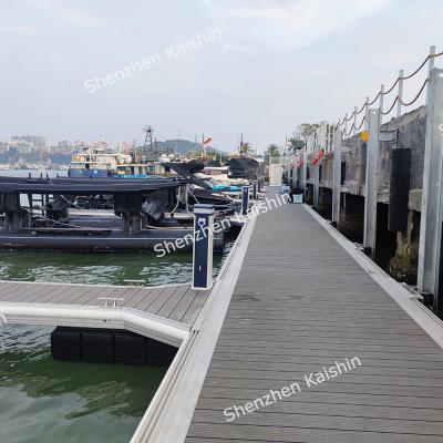 China Marine Grade Aluminium Structure Floating Boat Dock Floating Walkway Floating Pontoon with Decking for sale