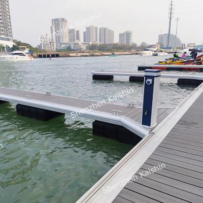 China Kaishin Finger Dock Marine Water Floating Berth Dock For Yacht Club Pontoon for sale