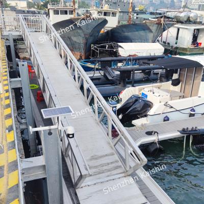 China 6061 T6 Marina Grade Aluminum Floating Docks PE Floats Floating Boat Docks for sale