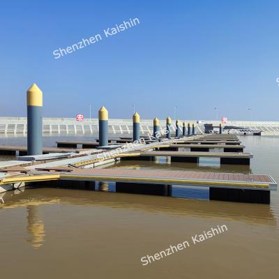 China Muelle de aluminio del barco del puente de la estructura del puente pontón de flotación para el yate del puerto deportivo en venta