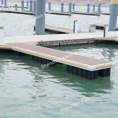 China Maintenance Free Aluminum Floating Dock Floating Water Deck Platform Yacht Marine Pier Floating Bridges Decking for sale