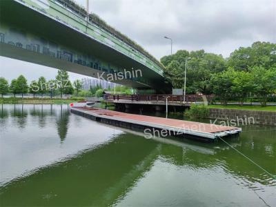 China Marine Aluminum Alloy Yacht Floating Bridge Pontoon Dock Pier For Boat Jet Ski Marine Floating Docks Boat Dock à venda