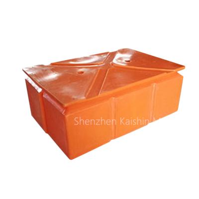 China Plastic HDPE 600kgs van Polyethyleen Modulaire Marine Floating Docks Cube Te koop