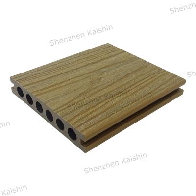 China Anti-slip Hollow WPC Decking Wood Plastic Composite Floor Outdoor Exterior Decking Board for sale