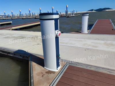 China Motorboat Platform Aluminum Power And Water Pedestal Pontoons For Pontoon Boat Service Bollard Power and Water Pedestal for sale