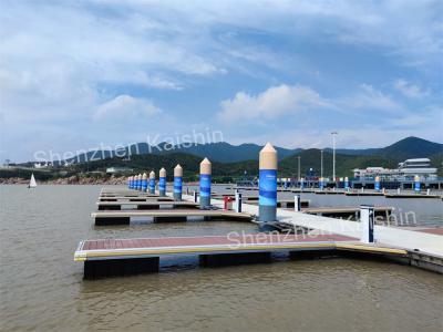 China Marina Grade 6061 T6 Aluminum Floating Pontoon LLDPE Floaters Floating Boat Docks for sale