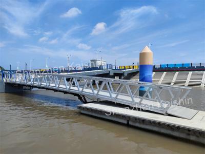 China Aluminum Alloy Floating Dock Marina Boat Pontoon Pile Guide Dock Pontoon for sale