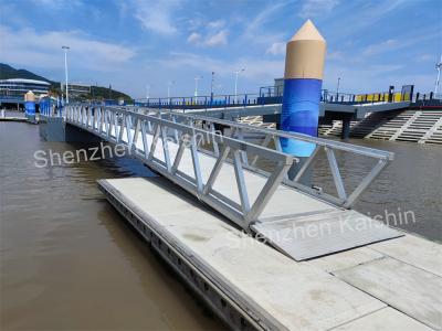 China 1.0-1.2m Aluminum Dock Gangway Handrail Marine Dock Ramps For Floating Dock for sale