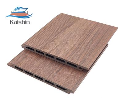 China WPC Marine Flooring Materials Outdoor Wood Plastic Composite Decking Plastic Wood Deck for sale