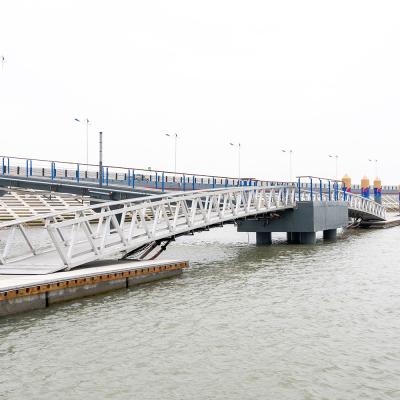 China Da estrutura de alumínio marinha da liga de alumínio dos corredores centrals do PVC ponte móvel da aproximação à venda