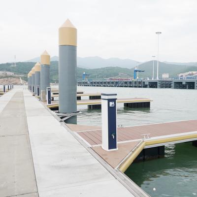 China Seamless Floating Dock  Different Size / Marina Dock Pile Cap Ten Years Warranty for sale
