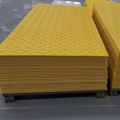 China 2*8ft HDPE Ground Protection Sheets Temporary Road Access Mats For Construction for sale