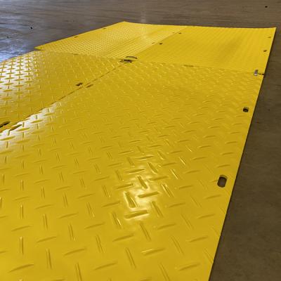 China Anti Impact Heavy Duty Mud Ground HDPE Plastic Temporary Pedestrian Flooring Mat for sale
