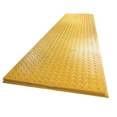 China 4X8 Feet Portable Wear Resistant Plastic Sheet HDPE Temporary Access Road Mats for sale