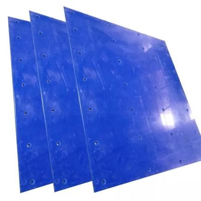 China Self Lubricating Property Blue UHMWPE Plastic Silos Coal Bunker Liner Sheet for sale