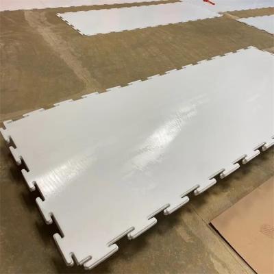 China 1200*1000mm Hockey Synthetic Ice Rink Portable UHMWPE Roller Skating Flooring for sale