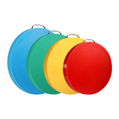 China Household Kitchen Cooking Tools Thicken Plastic PE Round Cut Chopping Block for sale
