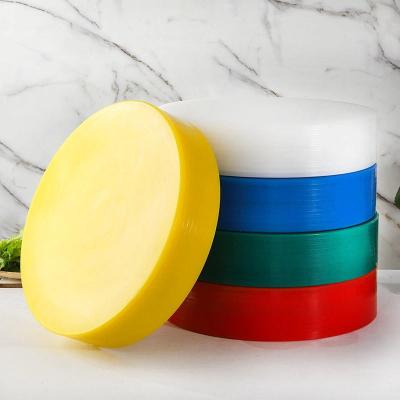 China Non Alip Household Kitchen Food Slice Polyethylene Plastic Cutting Chopping Block for sale