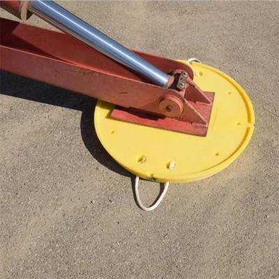 China Durable Wear Resistant Round HDPE Plastic Truck Mat Outrigger Leg Support Pads for sale