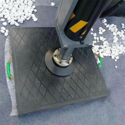 China 500x500mm HDPE Safety Outrigger Pad Area Stabilizer Leg Pads Crane Foot Pads for sale