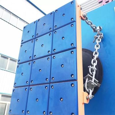 China Waterproof Blue Plastic Marine Panel UHMWPE Dock Fender Pads For Jetty Fender for sale