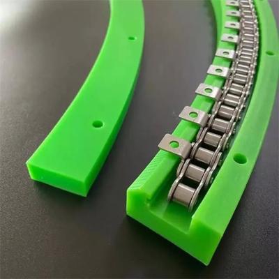 China Polyethylene Guide Rail UHMWPE Plastic Chain Guide Wear Strips For Conveyor Belt for sale