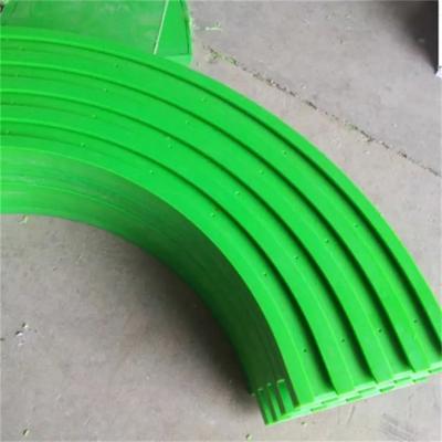 China PE Machined Parts Conveyor Guide Rail Plastic UHMWPE Curved Track Slide Track for sale