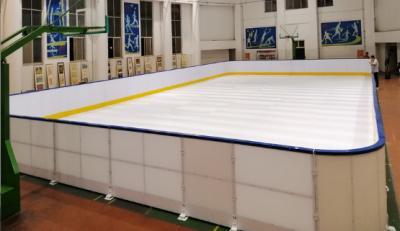 China Made In China Basement ice rink floorball court Coast To Coast Portable Synthetic UHMWPE Sheet Ice Rink Hire for sale