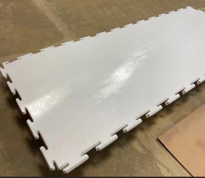 China Pista de hielo de 15-25 mm de espesor de conexión entrelazada de chapa de PE de hielo sintético para porteros en venta