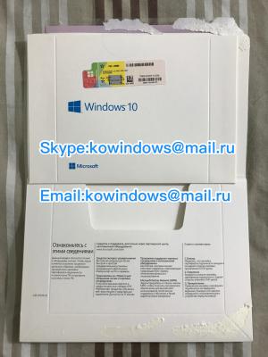 China Microsoft Windows 10 Home 64-bit Russian DVD OEM/windows 10 home oem dvd full pack box Envelope + DVD + sticker for sale