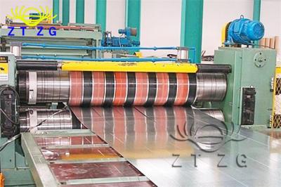 China 1200-2000mm Width Metal Slitting Line Steel Plate Cutting Machine 12-50m/Min for sale