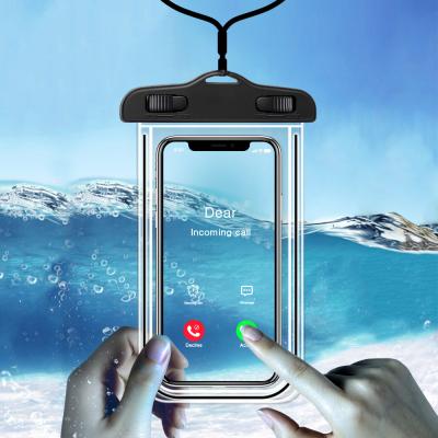 China 0.3mm Waterproof Smartphone Pouch For Swimming Diving Traveling for sale