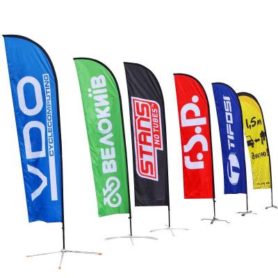 Китай Знамена рекламы цвета CMYK изготовленные на заказ делают алюминиевый флагшток водостойким продается