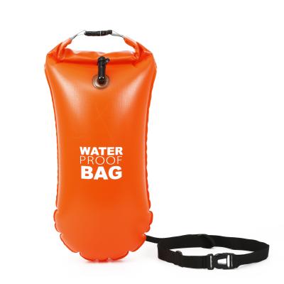 China Custom 15L 20L 28L Open Water Swimming Float High Visible Tow Bag for sale